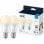 WIZ A60 Pack 2x Ampoule LED Connectée Wi-Fi/Bluetooth E27 60W Blanc