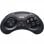 Retro-Bit Gamepad SEGA Mega Drive 8-B 2.4G Negro
