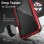Raptic Funda Shield Roja para Apple iPhone 12/12 Pro