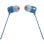 Auriculares JBL TUNE110 com fio Jack 3.5mm Intra-auriculares com Microfone Azul