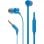 Auriculares JBL TUNE110 com fio Jack 3.5mm Intra-auriculares com Microfone Azul