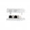 Nanocable Encaixe de  superfície RJ45 Cat.6 FTP 2 Entradas Branco