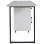 HomCom Escritorio de Oficina con Cajón y Armario 150x60x76cm Blanco