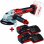 Einhell Axxio TE-AG 18 Li Amoladora Angular Inalámbrica + 2 Baterías 18V 4Ah + 2 Cargadores