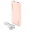 Powerbank in pelle fresca 10000mAh 2xUSB Rosa