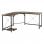 HomCom Mesa Esquinera de Oficina 150x150x75cm Madera Rústica