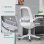 Vinsetto Silla de Oficina Gris