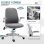 Vinsetto Silla de Oficina Gris