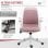 Vinsetto Silla de Oficina Rosa