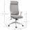 Vinsetto Silla de Oficina Ergonómica y Ajustable Gris