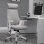 Vinsetto Silla de Oficina Ergonómica y Ajustable Gris