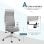 Vinsetto Silla de Oficina Ergonómica y Ajustable Gris