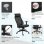 Vinsetto Silla de Oficina Ergonómica y Ajustable Negra