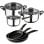 San Ignacio PK329 Batería de Cocina 5 Piezas + Set 3 Sartenes 16,20 y 24cm