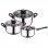 San Ignacio Batería de Cocina 3 Ollas + 3 Sartenes de Aluminio 16/20/24cm