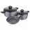 Bergner Orion Batería de Cocina de Aluminio Forjado 5 Piezas