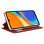 Cool Funda Flip Cover Liso Rojo para Xiaomi Redmi 9C