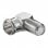Goobay Adaptador para Antena 90° Tipo F Macho/Hembra Gris