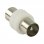 Goobay Adaptador para Antena Coaxial Macho/Macho Blanco