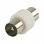Goobay Adaptador para Antena Coaxial Macho/Macho Blanco