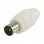 Goobay Connecteur CEI Mâle Droit 7mm Blanc
