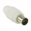 Goobay Connecteur CEI Mâle Droit 7mm Blanc