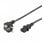 Goobay 95142 Stromkabel Schwarz 3 m
