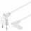 Goobay Cable de Alimentación IEC-320/C7 Acodado 75cm Blanco