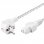 Goobay Cable de Alimentación C15 Textil 2m Blanco