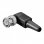 Goobay Conector BNC Acodado Macho Negro