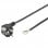 Goobay Cable de Alimentación Eléctrico CEE7 Macho a Bornes 5m Negro