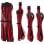 Corsair Premium Kit de Inicio Cables PSU Tipo 4 Gen 4 Rojo/Negro