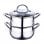 Bergner Gourmet Set Vaporera 3 Piezas 18cm Acero Inoxidable