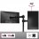 Duronic DM251X3 Soporte para Monitor 13"/27" VESA 100x100 Máx 8Kg