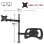 Duronic DM25L1X1 Soporte Brazo para Monitor 13"/27" VESA 100x100 Máx 8Kg