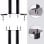 Duronic SPS1022/80 Soporte Universal para Altavoces 80cm Negro