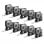 Dymo Pack 10 Unidades Etiquetas Adhesivas para LabelManager 12mm 7m Negra/Blanco