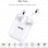Quick Media AirPair S9 True Wireless Auriculares Bluetooth Blancos