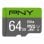 PNY Elite microSDXC 64 Go UHS-I Classe 10