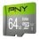 PNY Elite microSDXC 64 Go UHS-I Classe 10