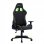 Chaise de jeu de la série Newskill Kitsune Zephyr finie en tissu noir/vert