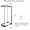 StarTech.com 4POSTRACK42 Rack 42U Freistehendes Gestell Schwarz
