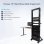 StarTech.com Rack de serveur 42U en acier robuste - Bâti rack à 2 montants avec roulettes