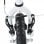 HomCom Patinete con Ruedas Grandes Blanco
