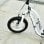 HomCom Patinete con Ruedas Grandes Blanco