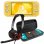 Nintendo Switch Lite Amarillo + Set Transporte Azul + Headset
