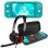 Nintendo Switch Lite Azul Turquesa + Set Transporte Gris + Headset