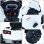 HomCom Quad Eléctrico Infantil Blanco
