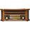 Tocadiscos Denver MCR-50MK3 5W RMS AUX USB Tracción Correa Cassette CD Madera