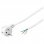 Goobay Cable de Alimentación Eléctrico Tipo F CEE7 a Bornes 3x1mm 3m Blanco